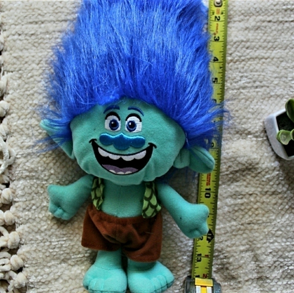 Trolls DreamWorks Branch Blue Plush Stuffed Doll - Picture 3 of 7